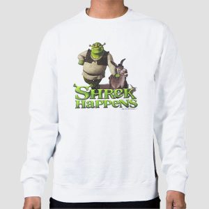 Vintage Cartoon Donkey and Shrek Shirt Cheap