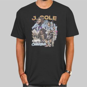 Vintage Crooked Smile Rapper J Cole Shirt Cheap