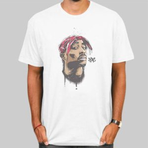 Vintage Face Rapper Tupac T Shirts Cheap 4