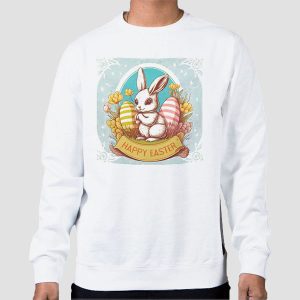 Vintage Floral Bunny Happy Easter Shirt Cheap