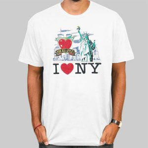 Vintage Fruit of the Loom I Love Ny Tshirt Cheap