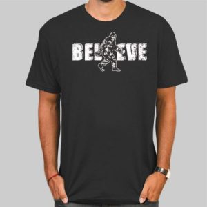 Vintage Funny Bigfoot Believe Sasquatch T Shirt Cheap 4