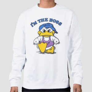 Vintage Funny I M the Boss Duck Shirt Cheap