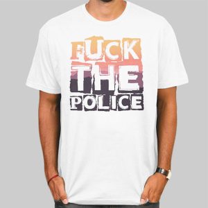 Vintage Graphic Fuck the Police Shirt Cheap