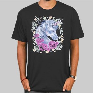 Vintage Graphic Stars Unicorn Roses Shirt Cheap