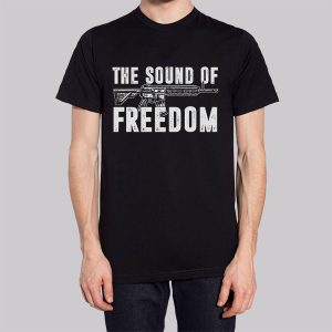 Vintage Gun Sound of Freedom T Shirts Cheap