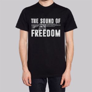 Vintage Gun Sound of Freedom T Shirts Cheap 4