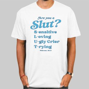 Vintage Inspired Are You a Slut Shirt Cheap