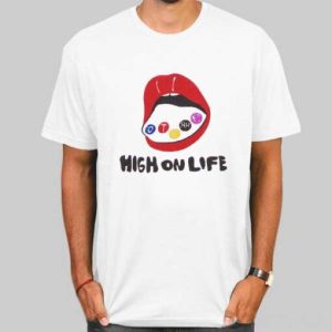 Vintage Lips Terre High on Life Shirt Cheap