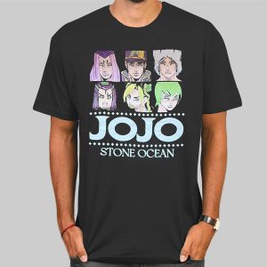 Vintage Manga Stone Ocean Jojo Shirts Cheap