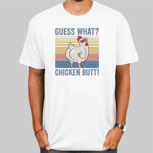 Vintage Meme Chicken Butt Joke T-Shirt Cheap