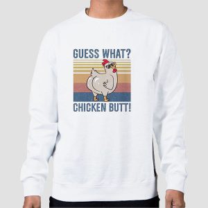 Vintage Meme Chicken Butt Joke T-Shirt Cheap