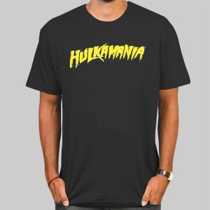 Vintage Metal Logo Hulkamania T Shirt Cheap