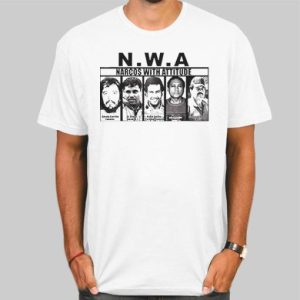 Vintage NWA Attitude Narcos Shirt Cheap 4