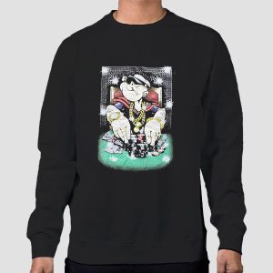 Vintage Popeye Gangster Cartoon Shirt Cheap