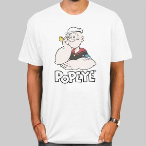 Vintage Popeye the Sailor Man Olive Oil Shirt Cheap