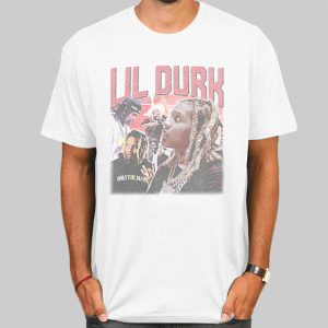 Vintage Portrait Rapper Lil Durk Shirt Cheap