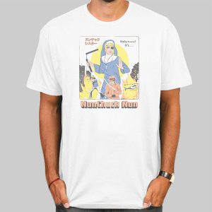 Vintage Poster Nunchuck Nun Shirt Cheap