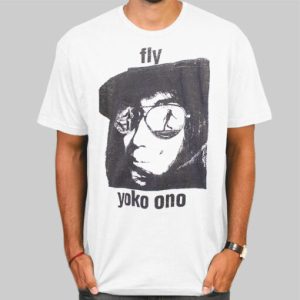 Vintage Potrait Fly Yoko Ono T Shirt Cheap 4