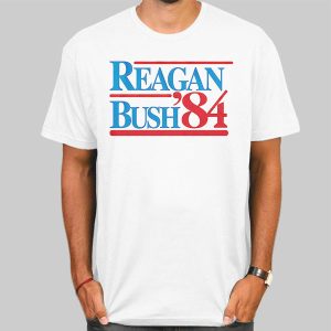 Vintage Reagan Bush 84 T Shirt Cheap