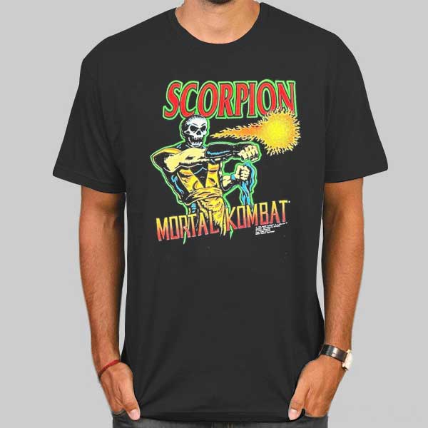 Vintage Scorpion Shoot Mortal Kombat Shirt Cheap