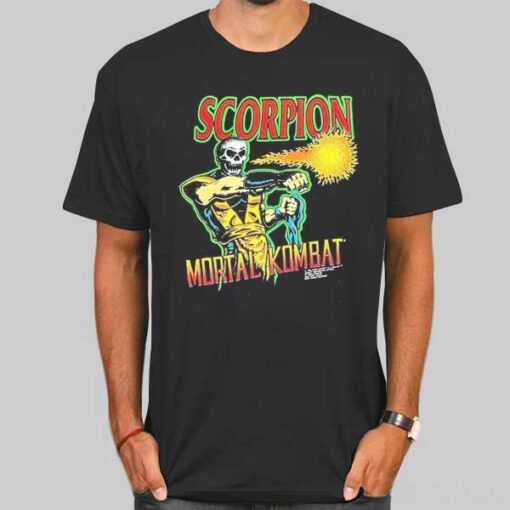 Vintage Scorpion Shoot Mortal Kombat Shirt Cheap