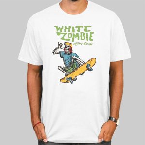 Vintage Skate White Zombie T Shirt Cheap