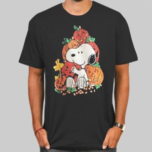 Vintage Snoopy and Woodstock Halloween Shirt Cheap 4