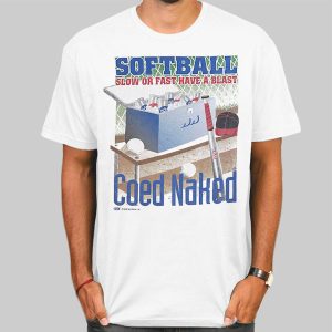 Vintage Softball Coed Naked Shirts Back Printed Cheap