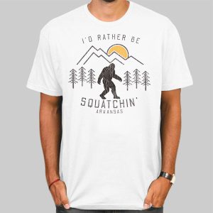 Vintage Squatchin Bigfoot in Arkansas Shirt Cheap