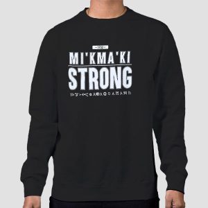 Vintage Text Mi’Kma’ki Strong 1752 Shirt Cheap