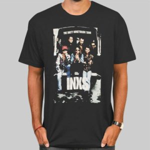 Vintage Tour INSX Dirty Honey T Shirts Cheap 4