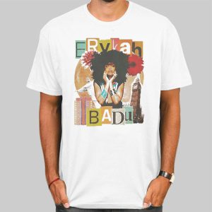 Vintage Tour Music Erykah Badu T Shirt Cheap