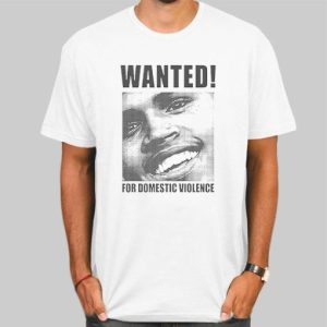 Vintage Wanted Chris Brown T Shirt Cheap 4