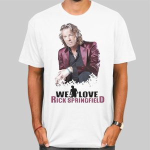 Vintage We Love Rick Springfield T Shirt Cheap