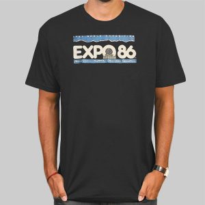 Vintage World Exposition Expo 86 T Shirt Cheap