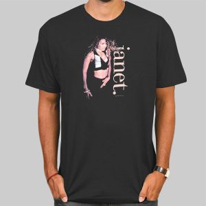 Vintage World Tour Janet Jackson T Shirt Cheap