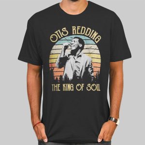 Vintage the King of Soul Otis Redding T Shirt Cheap