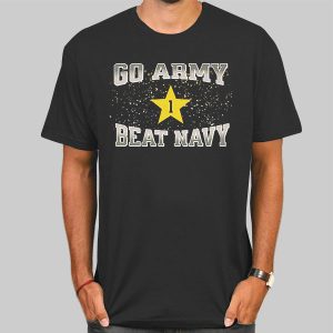 Vtg Star Go Army Beat Navy Shirt Cheap