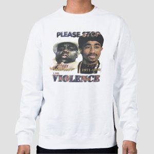 Vtg the Violence Biggie and Tupac Tee Shirt Cheap