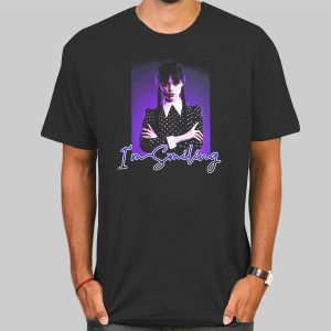 Wednesday Addams Smiling Shirt Cheap