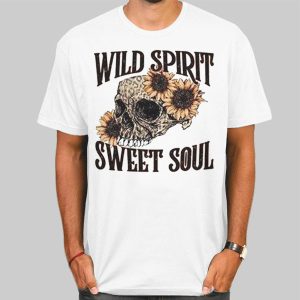 Wild Spirit Skull With Sunflower Shirt Cheap