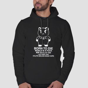 World Is a Fuck Puppycat Quote Shirt Cheap 3