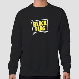 Yellow Text Black Flag Shirt Cheap