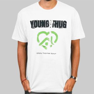 Young Thug Merch Stay Home Tour Shirt Cheap