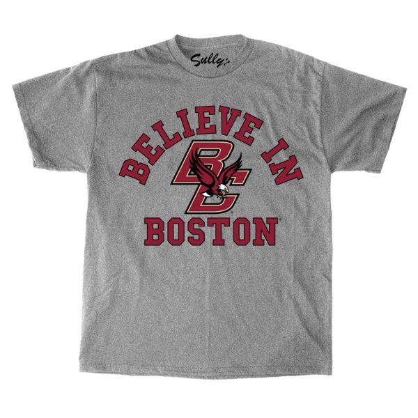 Believe In Boston – Boston College – Grey T-Shirt