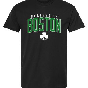 Believe in Boston – Black & Green – T-Shirt