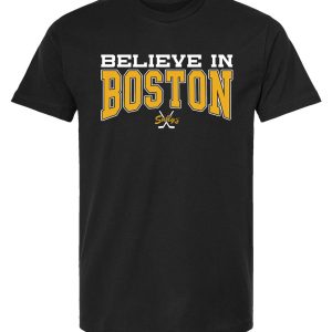 Believe in Boston – Black and Gold The Town T-Shirt