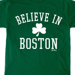 Believe in Boston – Classic Shamrock T-Shirt