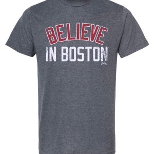 Believe in Boston – Heather Navy – T-Shirt